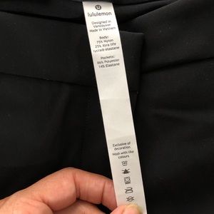 Size 10 LuluLemon slacks. Black.